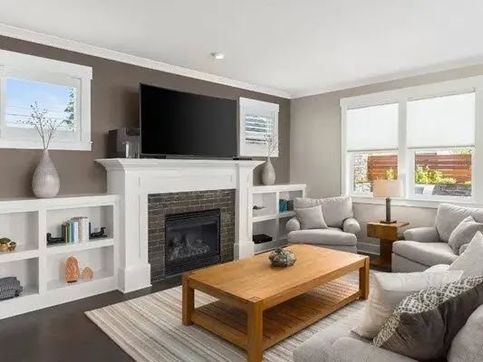 Brown-Living-Room-Waxhaw-NC-White-Trim-Color-World-Painting