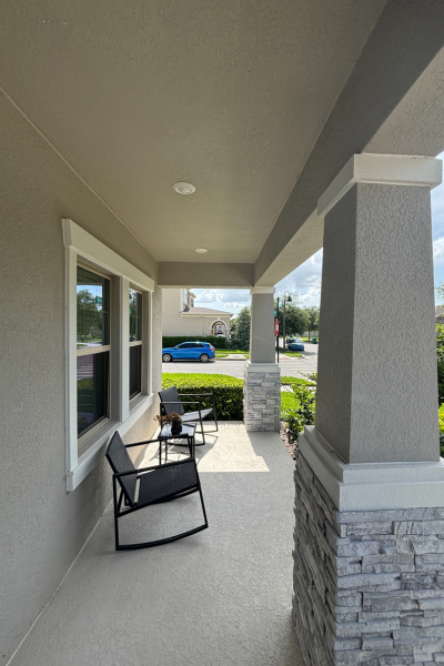 Gray Stucco Home In Charlotte NC