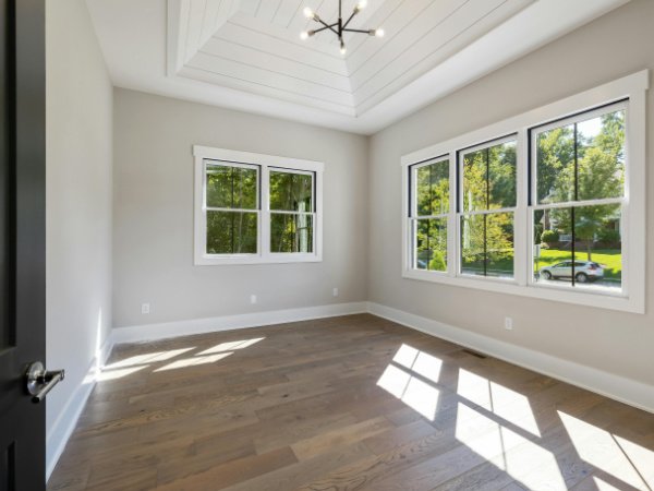 Paint Home Office - Agreeable Gray White Trim - Davidson NC - Color World Painting Charlotte